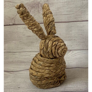 Target Bullseye Playground Woven Straw Bunny Rabbit Adjustable Ears 9 3/4"H